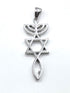 Sterling Silver Grafted In Pendant